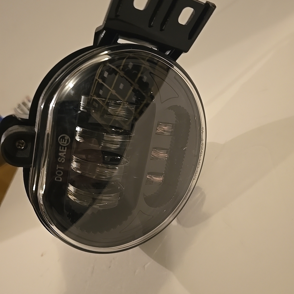 Round Black LED Fog Light